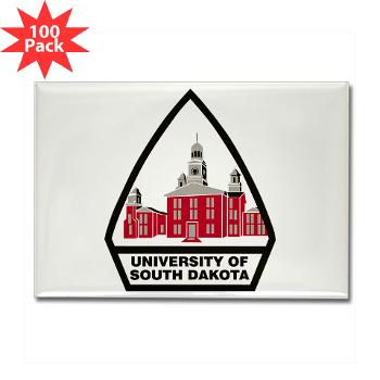 USD - M01 - 01 - SSI - ROTC - University of South Dakota - Rectangle Magnet (100 pack)