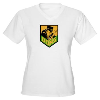 USF - A01 - 04 - SSI - ROTC - University of San Francisco - Women's V-Neck T-Shirt - Click Image to Close