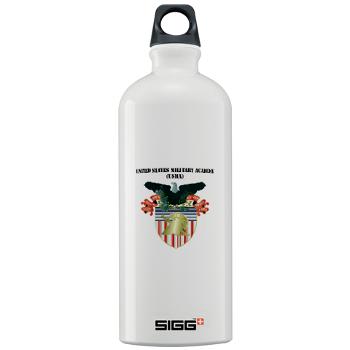 USMA - M01 - 03 - United States Military Academy (USMA) with Text - Sigg Water Bottle 1.0L