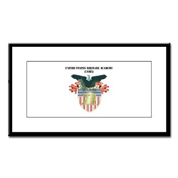 USMA - M01 - 02 - United States Military Academy (USMA) with Text - Small Framed Print