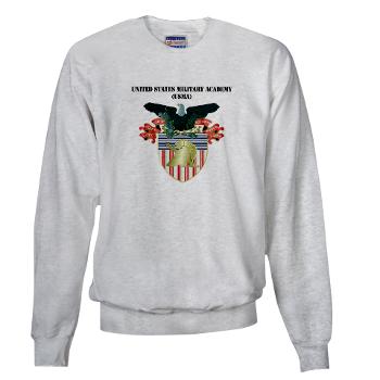 USMA - A01 - 03 - United States Military Academy (USMA) with Text - Sweatshirt - Click Image to Close