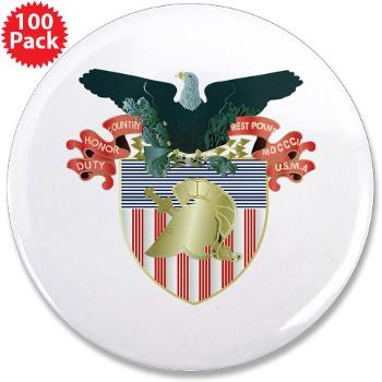 USMA - M01 - 01 - United States Military Academy (USMA) - 3.5" Button (100 pack)