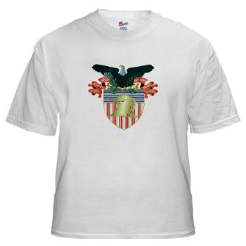 USMA - A01 - 04 - United States Military Academy (USMA) - White t-Shirt - Click Image to Close