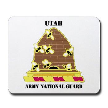 UTARNG - M01 - 03 - DUI - Utah Army National Guard with text - Mousepad