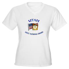 UTARNG - A01 - 04 - Utah Army National Guard - Women's V-Neck T-Shirt