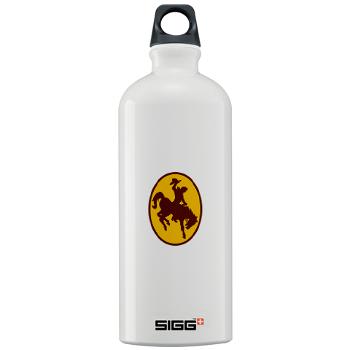 UW - M01 - 03 - SSI - ROTC - University of Wyoming - Sigg Water Bottle 1.0L