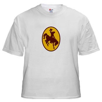 UW - A01 - 04 - SSI - ROTC - University of Wyoming - White t-Shirt - Click Image to Close