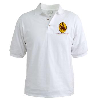 UW - A01 - 04 - SSI - ROTC - University of Wyoming with Text - Golf Shirt