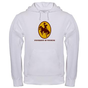 UW - A01 - 03 - SSI - ROTC - University of Wyoming with Text - Hooded Sweatshirt - Click Image to Close