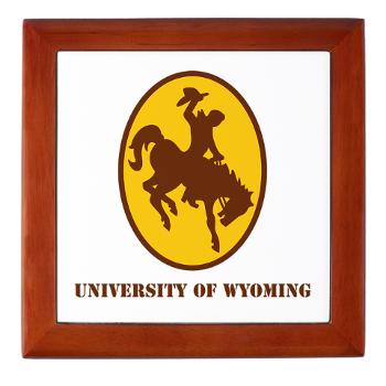 UW - M01 - 03 - SSI - ROTC - University of Wyoming with Text - Keepsake Box