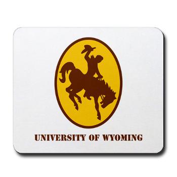 UW - M01 - 03 - SSI - ROTC - University of Wyoming with Text - Mousepad
