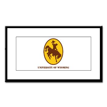 UW - M01 - 02 - SSI - ROTC - University of Wyoming with Text - Small Framed Print