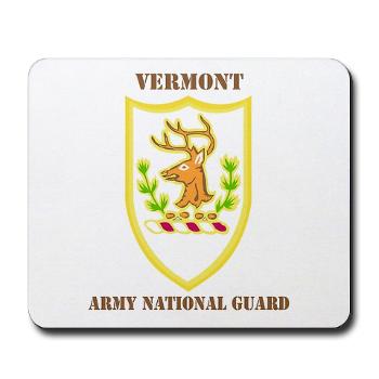 VARNG - M01 - 03 - DUI - Vermont Army National Guard with Text - Mousepad