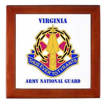 VAARNG - M01 - 03 - DUI - Virginia Army National Guard with text - Keepsake Box - Click Image to Close
