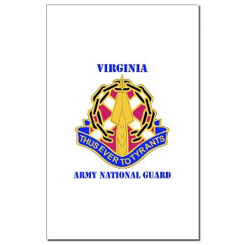 VAARNG - M01 - 02 - DUI - Virginia Army National Guard with text - Mini Poster Print