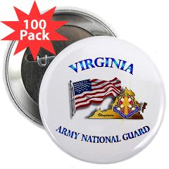 VAARNG - M01 - 01 - DUI - Virginia Army National Guard with Flag 2.25" Button (100 pack) - Click Image to Close