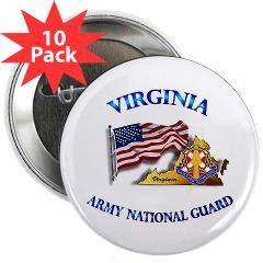 VAARNG - M01 - 01 - DUI - Virginia Army National Guard with Flag 2.25" Button (10 pack)