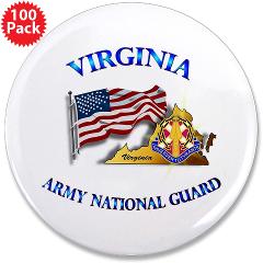 VAARNG - M01 - 01 - DUI - Virginia Army National Guard with Flag 3.5" Button (100 pack) - Click Image to Close