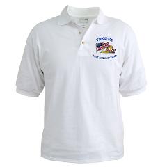 VAARNG - A01 - 04 - DUI - Virginia Army National Guard with Flag Golf Shirt - Click Image to Close