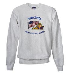 VAARNG - A01 - 03 - DUI - Virginia Army National Guard with Flag Sweatshirt