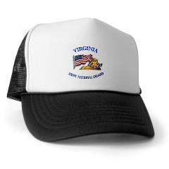 VAARNG - A01 - 02 - DUI - Virginia Army National Guard with Flag Trucker Hat - Click Image to Close