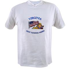 VAARNG - A01 - 04 - DUI - Virginia Army National Guard with Flag Value T-Shirt
