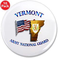 VARNG - M01 - 01 - Vermont Army National Guard 3.5" Button (10 pack)