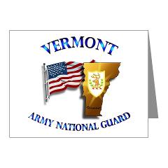 VARNG - M01 - 02 - Vermont Army National Guard Note Cards (Pk of 20)
