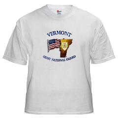 VARNG - A01 - 04 - Vermont Army National Guard White T-Shirt - Click Image to Close