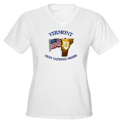 VARNG - A01 - 04 - Vermont Army National Guard Women's V-Neck T-Shirt - Click Image to Close
