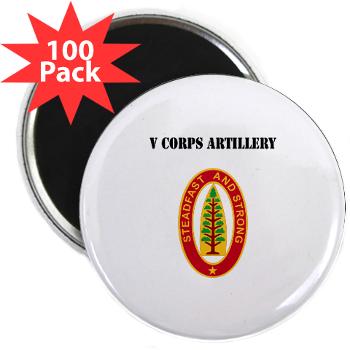 VCA - M01 - 01 - V Corps Artillery with Text - 2.25" Magnet (100 pack)
