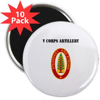 VCA - M01 - 01 - V Corps Artillery with Text - 2.25" Magnet (10 pack)