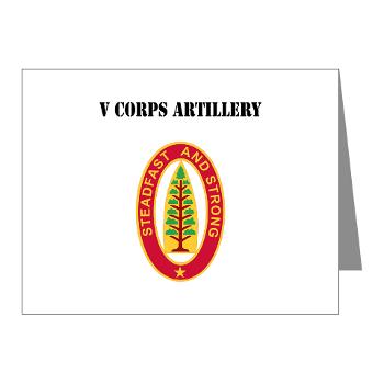 VCA - M01 - 02 - V Corps Artillery with Text - Note Cards (Pk of 20)