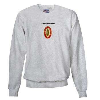 VCA - A01 - 03 - V Corps Artillery with Text - Sweatshirt - Click Image to Close