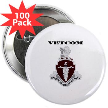 VETCOM - M01 - 01 - DUI - VETCOM with Text - 2.25" Button (100 pack)