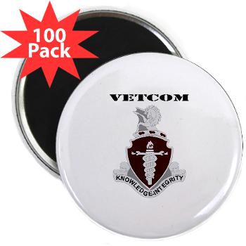 VETCOM - M01 - 01 - DUI - VETCOM with Text - 2.25" Magnet (100 pack)