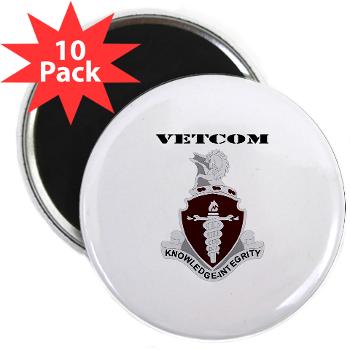 VETCOM - M01 - 01 - DUI - VETCOM with Text - 2.25" Magnet (10 pack)