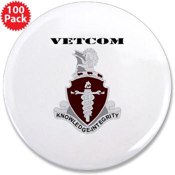 VETCOM - M01 - 01 - DUI - VETCOM with Text - 3.5" Button (100 pack)