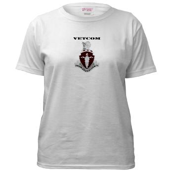 VETCOM - A01 - 04 - DUI - VETCOM with Text - Women's T-Shirt