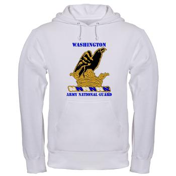 WAARNG - A01 - 03 - DUI - Washington Army National Guard with Text - Hooded Sweatshirt - Click Image to Close