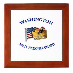 WAARNG - M01 - 03 - DUI - Washington Army National Guard with Flag Keepsake Box - Click Image to Close