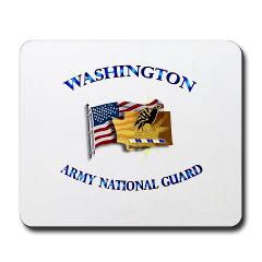 WAARNG - M01 - 03 - DUI - Washington Army National Guard with Flag Mousepad - Click Image to Close