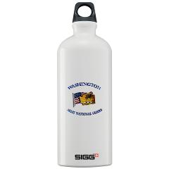WAARNG - M01 - 03 - DUI - Washington Army National Guard with Flag Sigg Water Bottle 1.0L