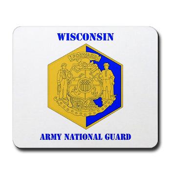 WIARNG - M01 - 03 - DUI - Wisconsin Army National Guard with text - Mousepad