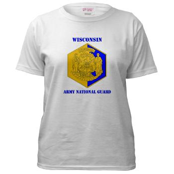 WIARNG - A01 - 04 - DUI - Wisconsin Army National Guard with text - Women's T-Shirt - Click Image to Close