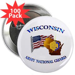 WIARNG - M01 - 01 - Wisconsin Army National Guard - 2.25" Button (100 pack)