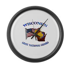 WIARNG - M01 - 03 - Wisconsin Army National Guard - Large Wall Clock - Click Image to Close