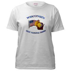 WIARNG - A01 - 04 - Wisconsin Army National Guard - Women's T-Shirt - Click Image to Close