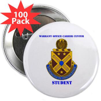 WOCCS - M01 - 01 - DUI - Warrant Office Career Center - Student with text 2.25" Button (100 pack)