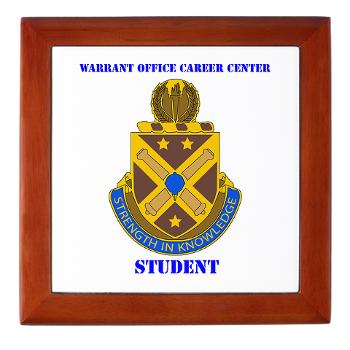 WOCCS - M01 - 03 - DUI - Warrant Office Career Center - Student with text Keepsake Box